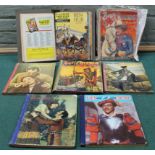 Five 1930's cinema/film annuals plus a folder of Boys Cowboy comics