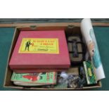 A box of mixed games and toys including boxed 'Magicians Chest',