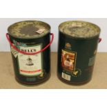 Two containers with Bells whisky from Christmas 1989 and 1991