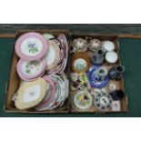 Two boxes of ceramics to include a Noritake part tea set,