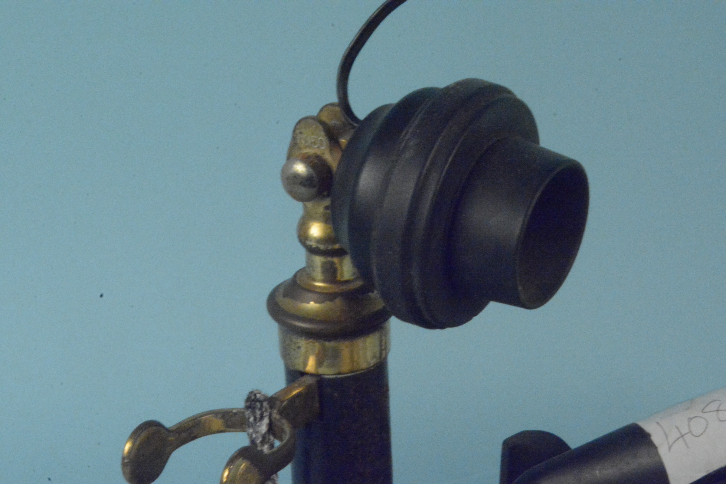 Two vintage Bakelite dial telephones plus a stick phone - Image 2 of 3