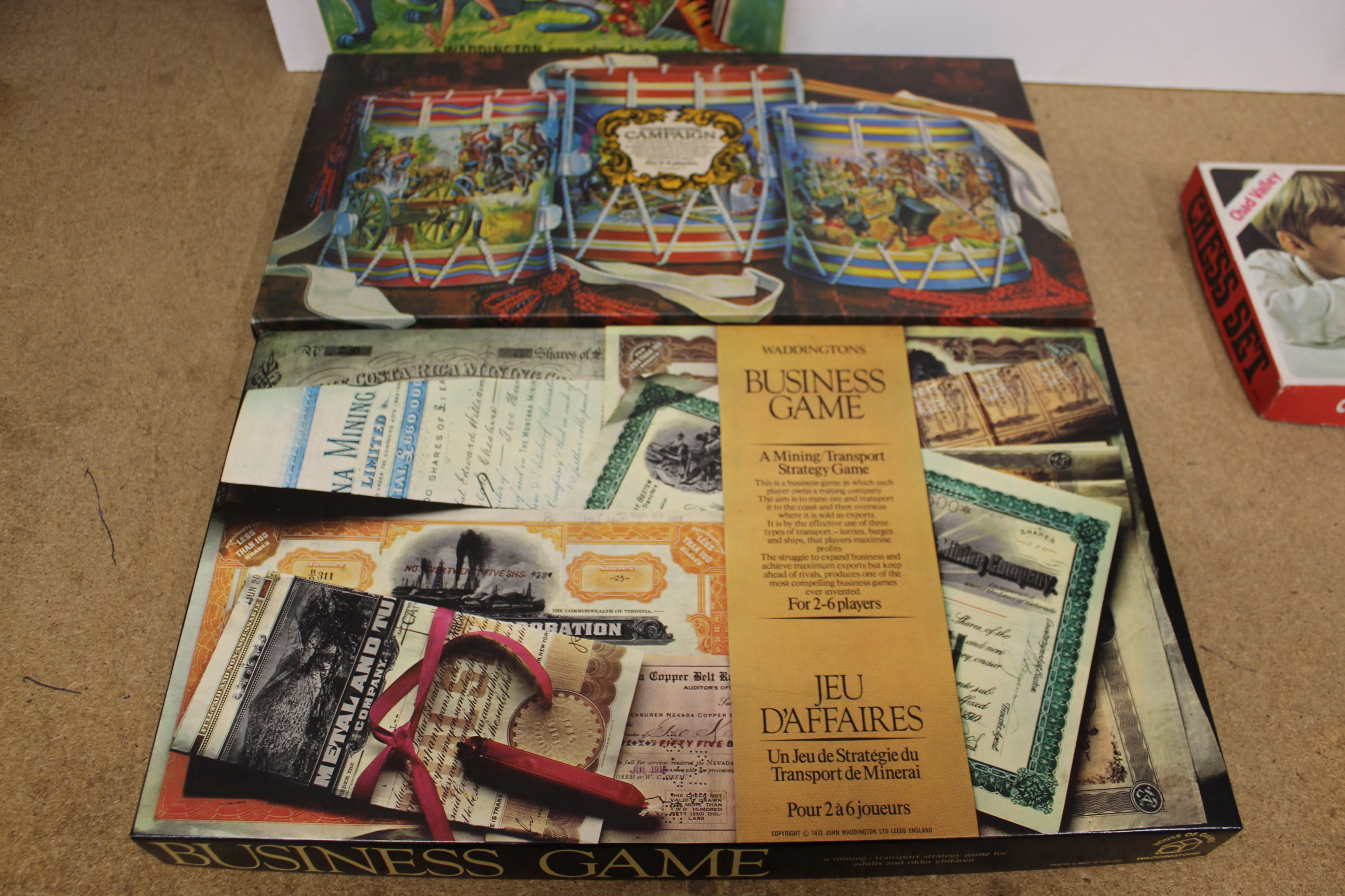 Five boxed vintage games including Walt Disney 'Jungle Book' and Waddingtons Campaign etc - Image 3 of 3