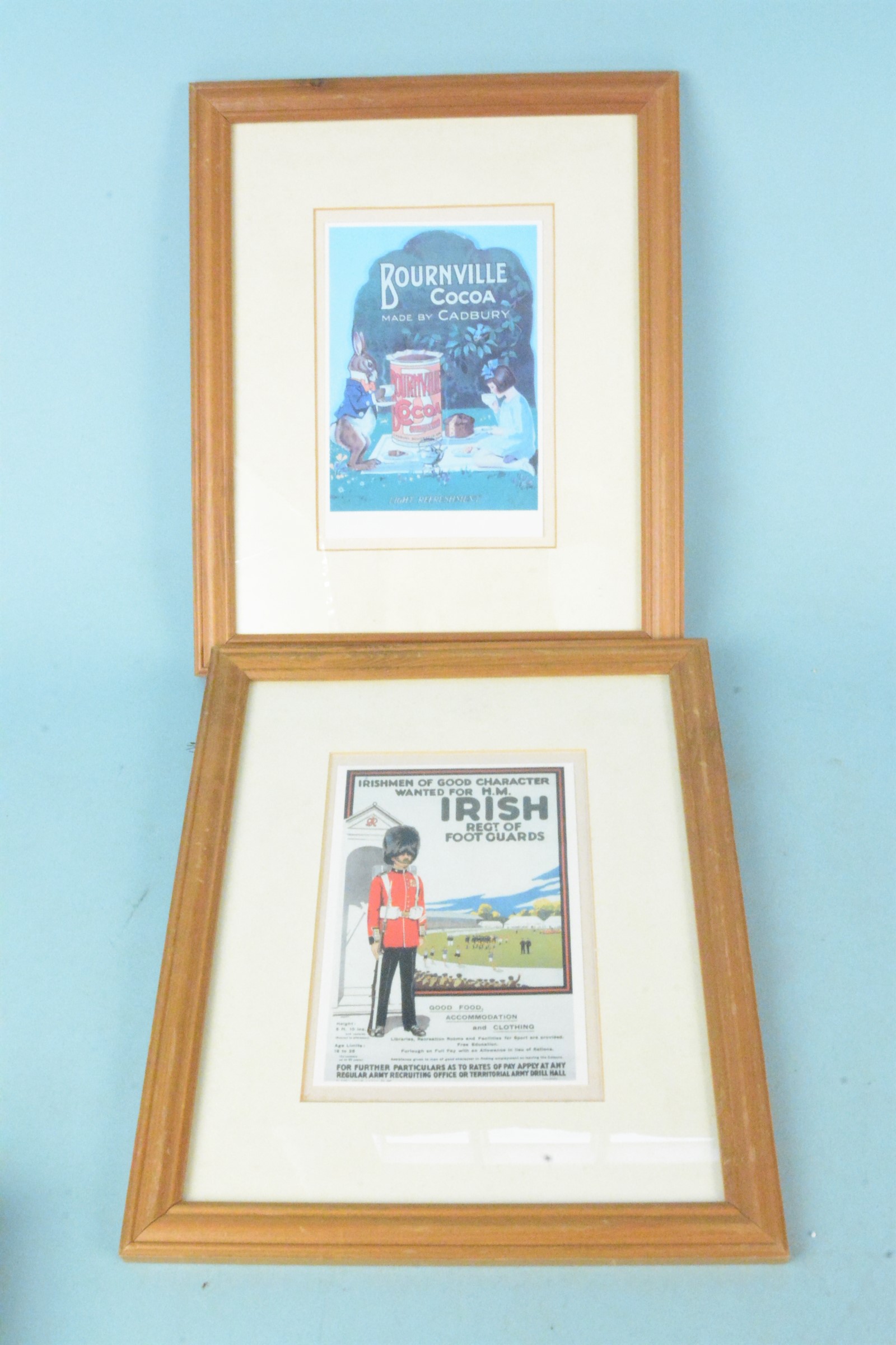 Nine framed small advertising prints of varying subjects and two others - Image 2 of 3