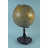 Pre WWII Philips 12 inch terrestrial globe,