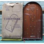 A boxed vintage 'Corinthian' The Master Board bagatelle game (age related wear and box as found)
