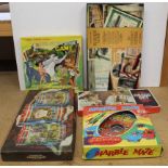 Five boxed vintage games including Walt Disney 'Jungle Book' and Waddingtons Campaign etc