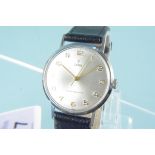 A c1960's gents Tudor stainless steel cased wristwatch