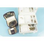 Two jewellery boxes and contents including silver earrings,