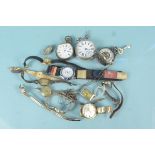 Assorted vintage gents and ladies wrist and pocket watches