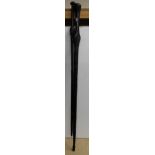 Two ethnic walking sticks/clubs