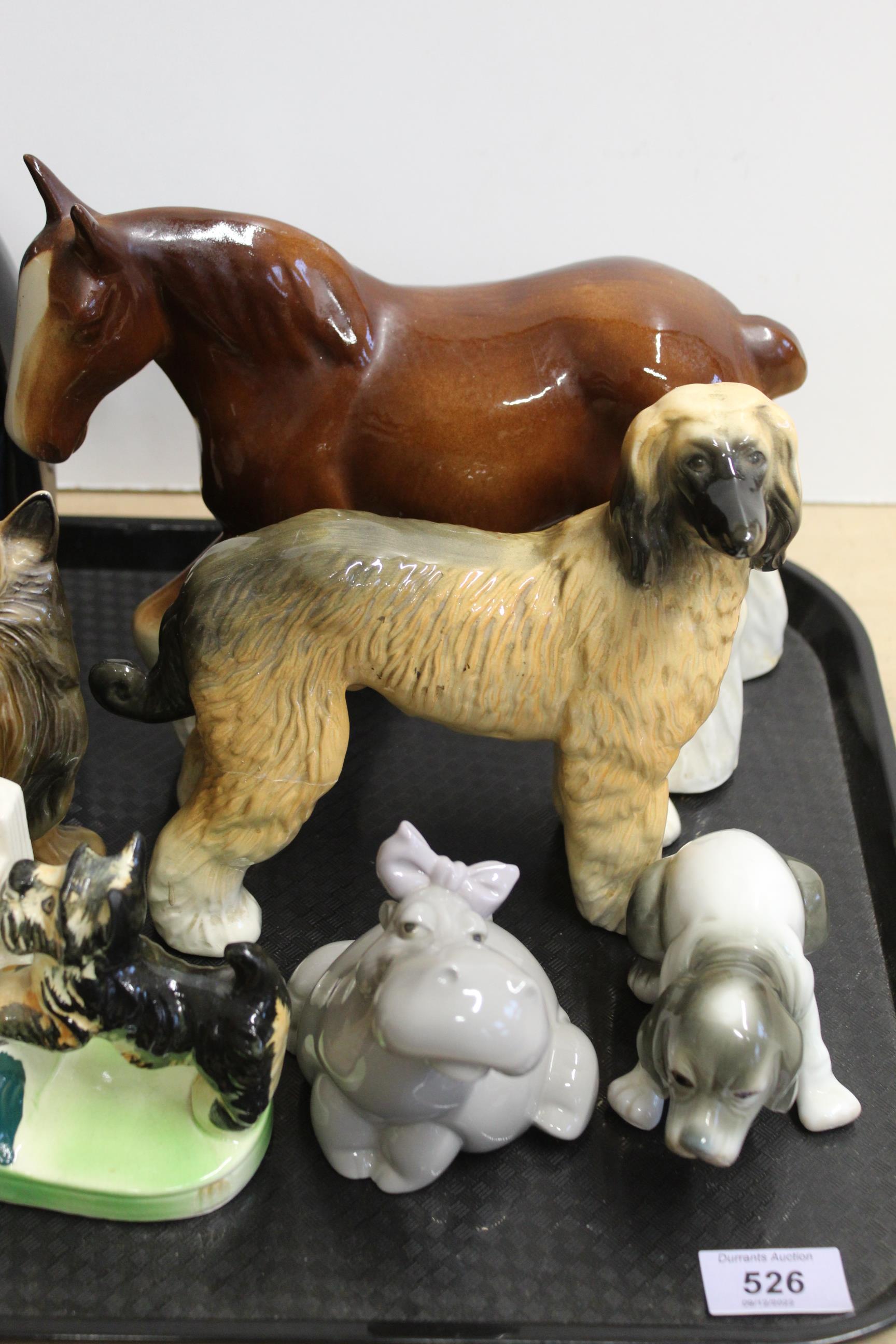 Nao by Lladro hippo figurine (missing flower), Coopercraft Yorkshire terrier, - Image 3 of 3