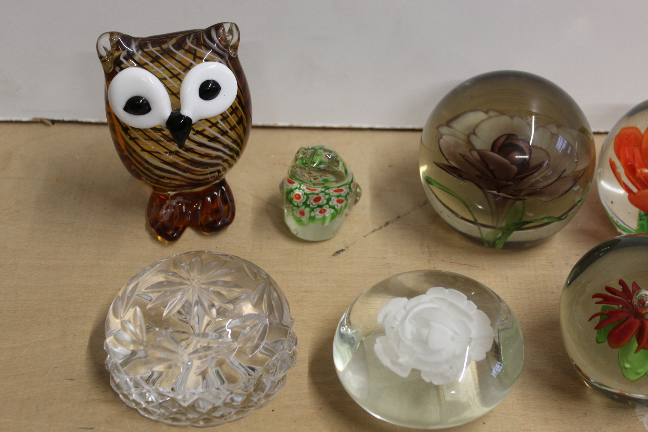 A selection of paperweights including an owl, - Image 3 of 3