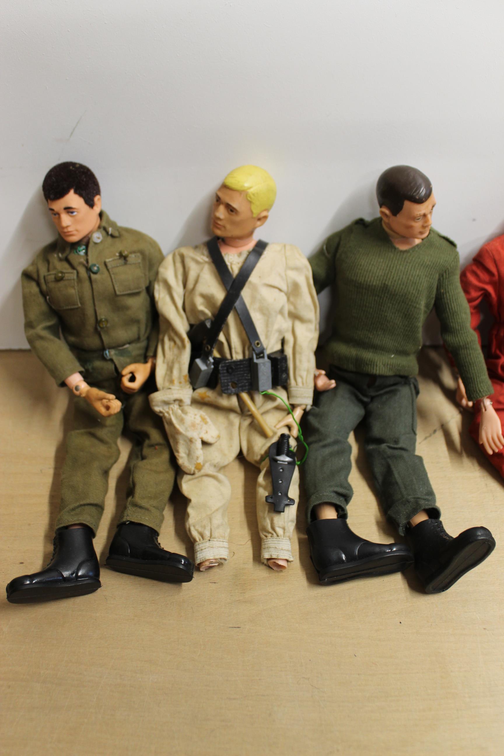 Vintage Action Man dolls, three with plastic heads (one as found), - Image 3 of 3