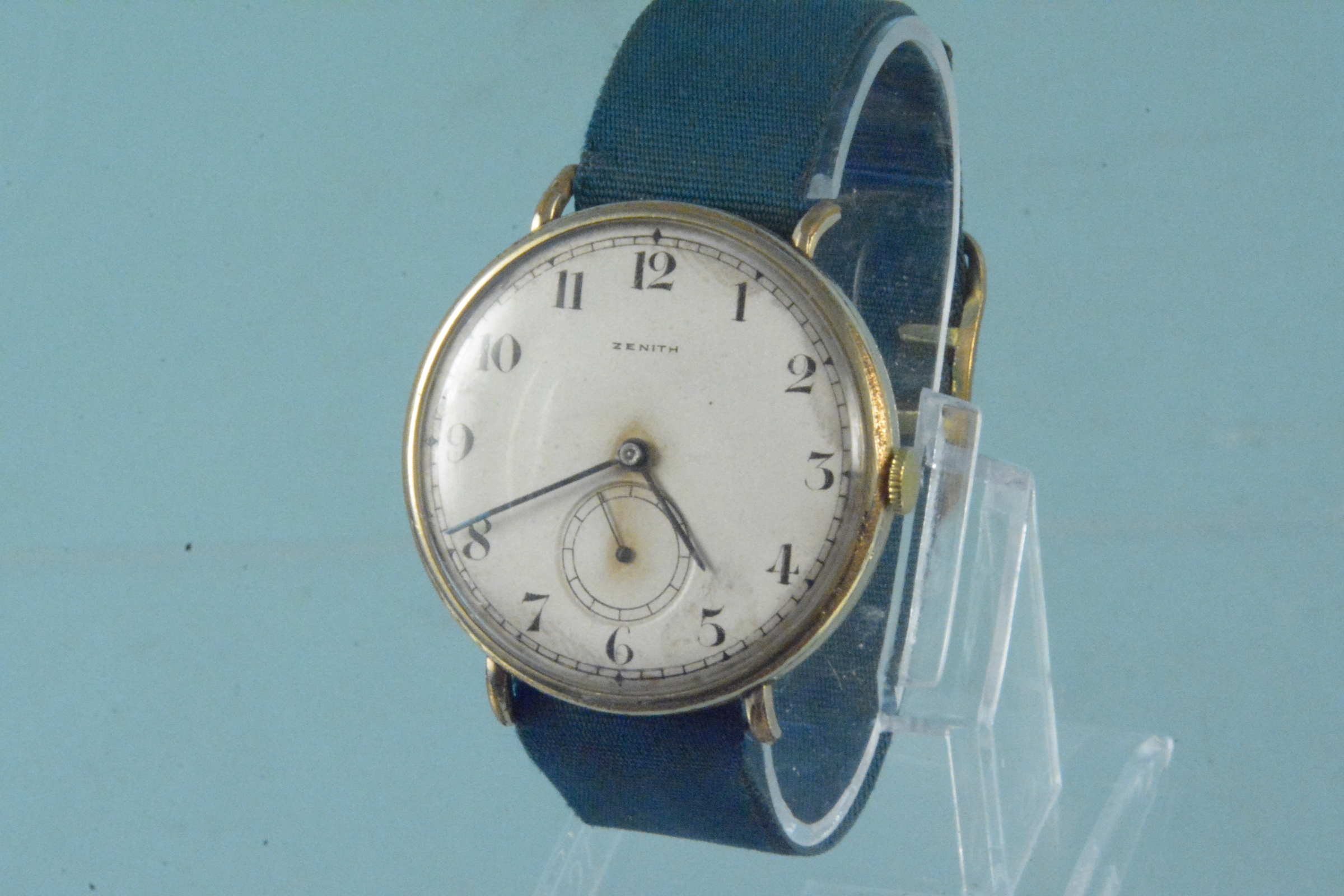 A Zenith gold plated Jumbo wristwatch