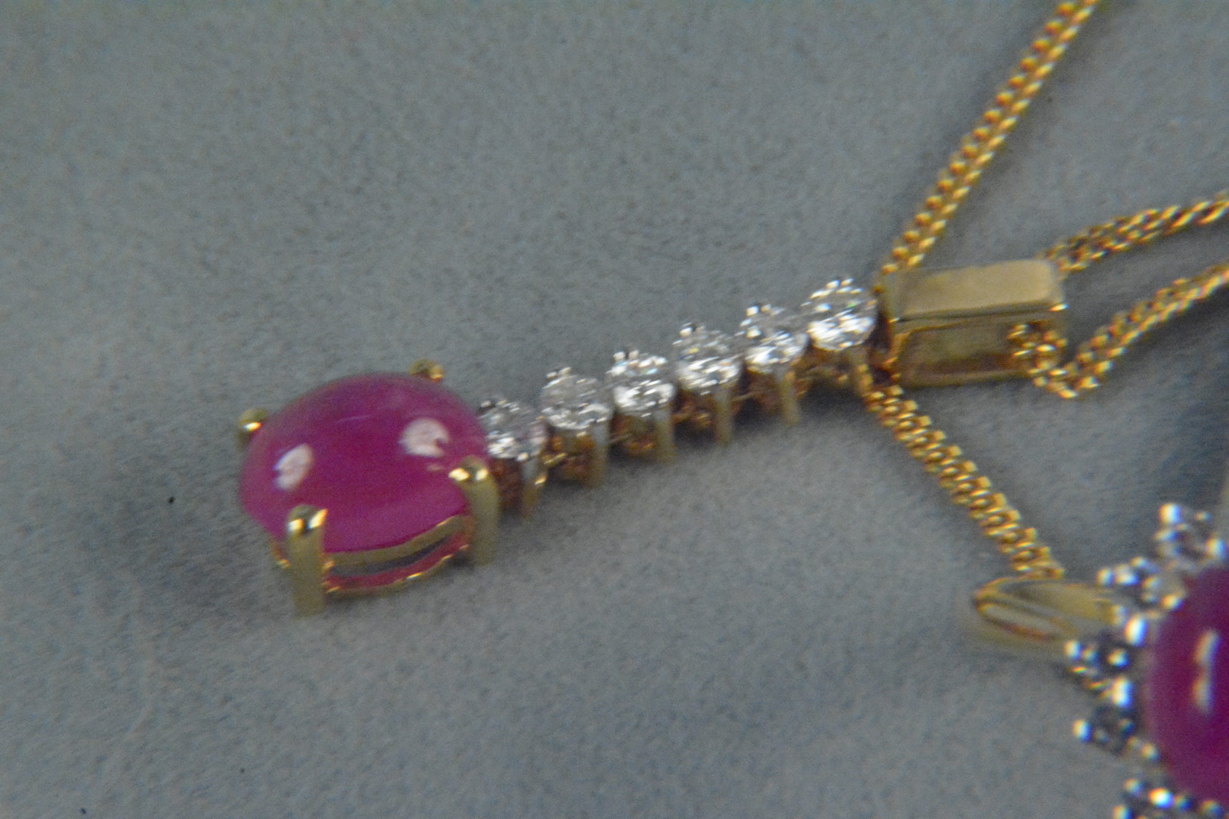 An impressive suite of 18ct gold ruby and diamond jewellery, - Image 3 of 3
