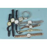 Assorted gents and ladies vintage wristwatches