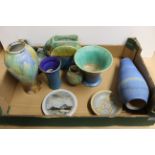 Nine pieces of assorted Studio pottery