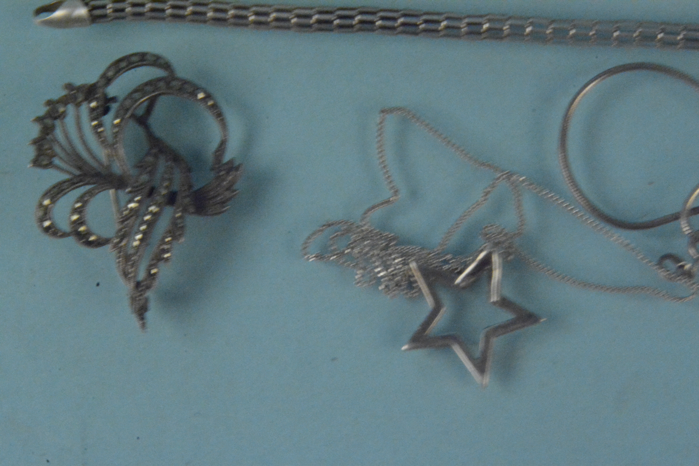 A quantity of silver jewellery including a locket, - Image 3 of 3