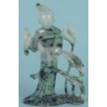 A jadeite figure of a courtesan,