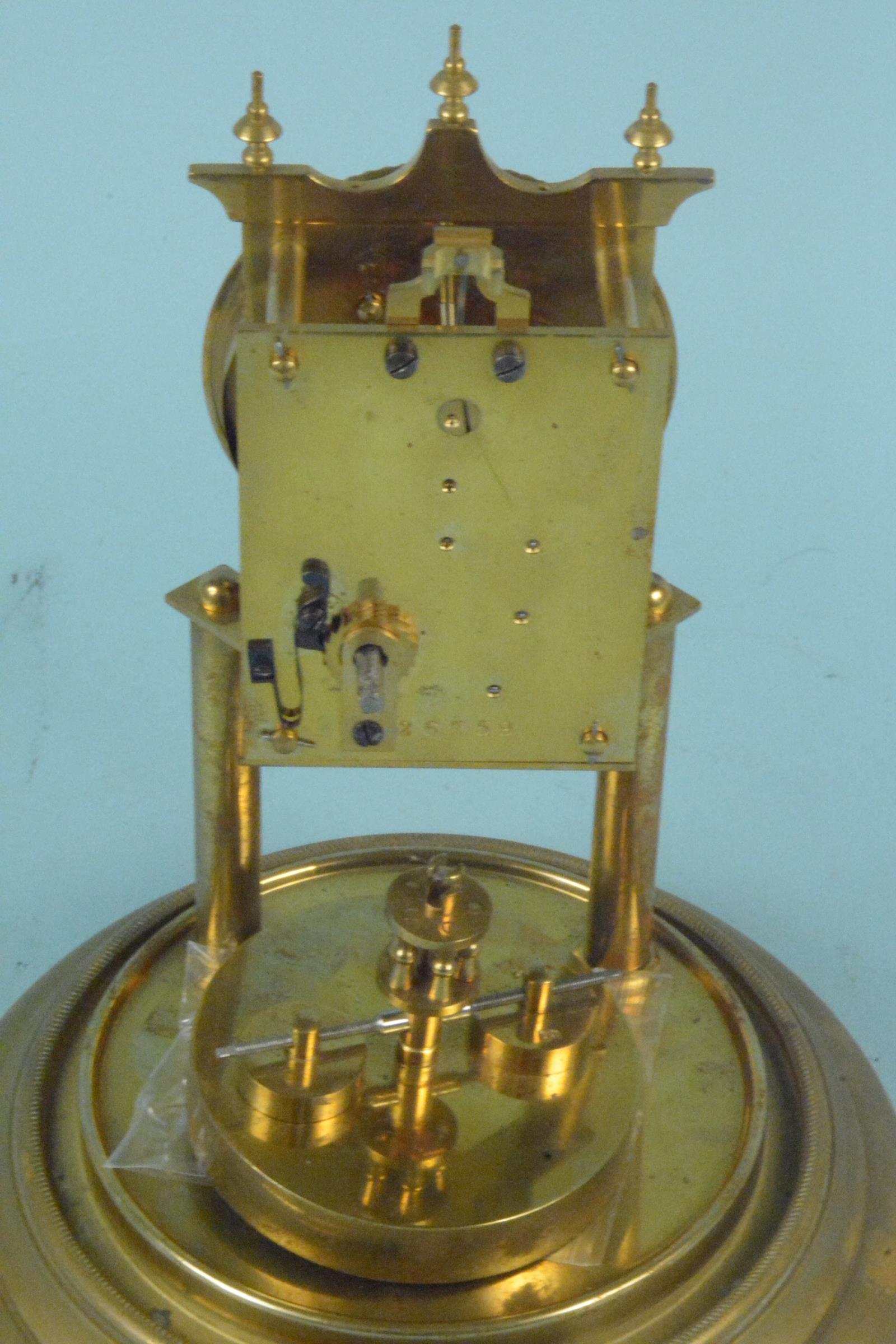 A brass torsion clock under glass dome - Image 3 of 3