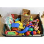 A box of mixed childrens play/learning toys