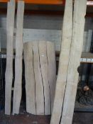 *Two Rustic Pine Bench Seats & Table Top