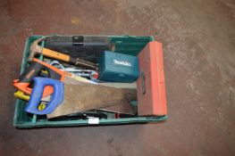 *Box of Tools; Wood Saws, Padlocks, Spanners, Hammers, etc. (box not included)