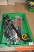 *Podger, Ratchet and Combination Spanners, Tape Measure, Hammer, etc. (box not included)