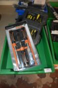 *3pc Chisel Set and a Screwdriver Set (tray not included)