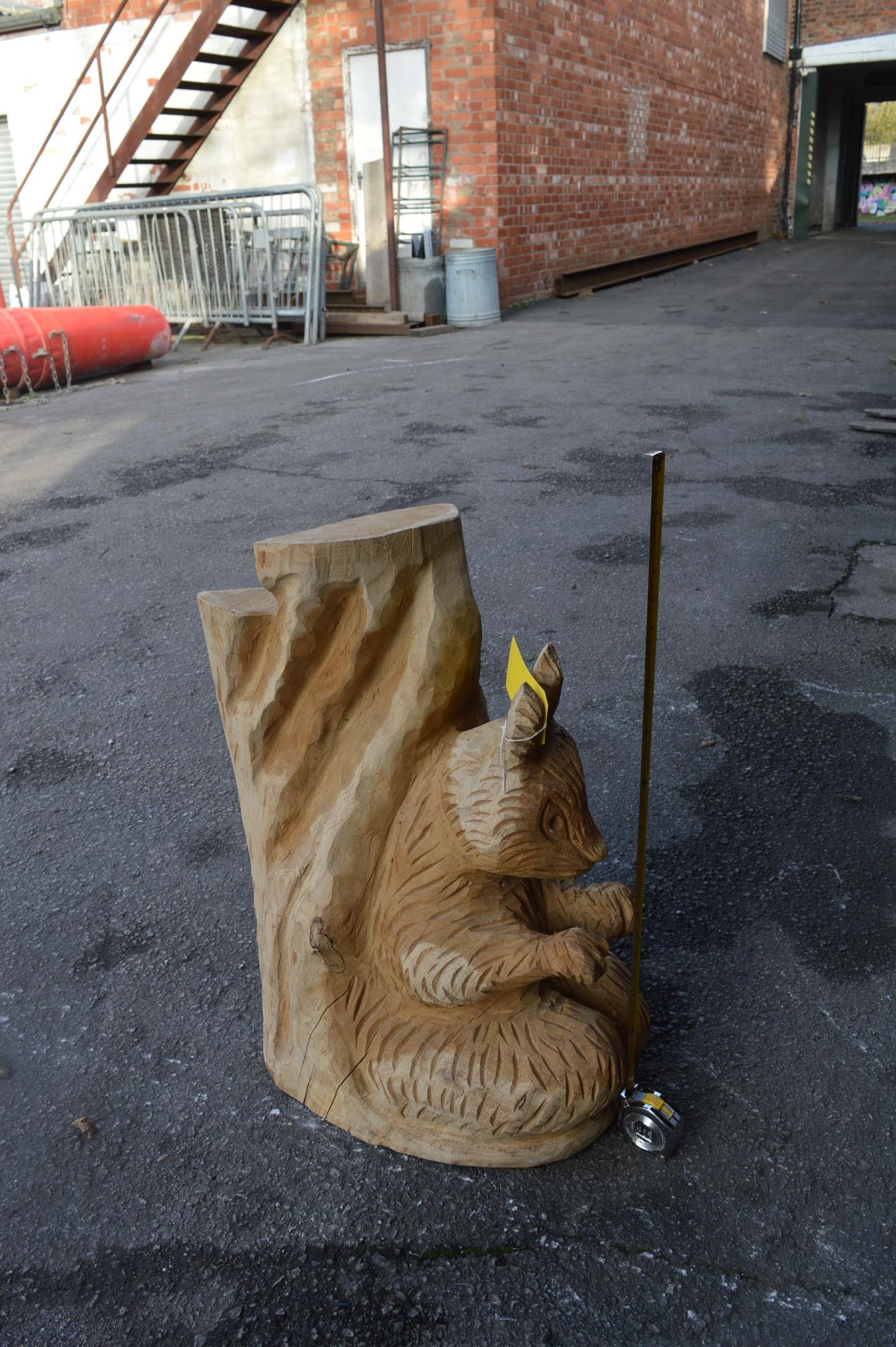 *Log Carved Into a Squirrel 2ft - Image 2 of 2