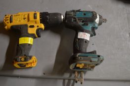 *Dewalt DCD710 and Makita Cordless Drills (no batteries)