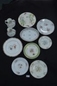 Victorian Pottery Plates, etc.