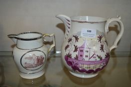 Hand Painted Jug plus One Other (AF)