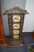 Victorian Tile Back Cast Iron Stick Stand