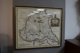 Robert Morden Map of The East Riding of Yorkshire circa 1700