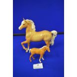 Beswick Palomino Horse & Foal
