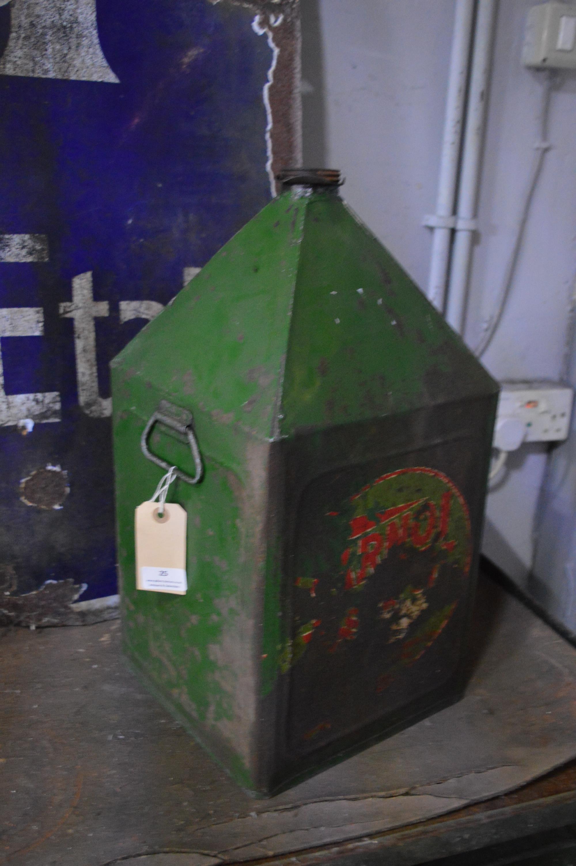 Vintage Green 5 Gallon Oil Can - Image 2 of 2