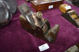 Antique Steel & Brass Woodworking Plane by Edward Preston