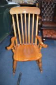 Victorian Yorkshire Beechwood Rocking Chair