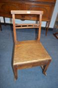 Oak Country Chair Adapted to be a Rocking Chair