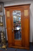 Edwardian Mahogany Single Wardrobe