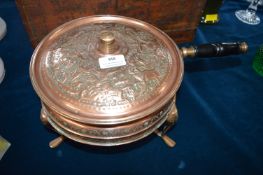 Eastern Copper Pan with Spirit Warmer Stand