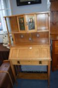 Arts & Crafts Bureau Bookcase with Copper Panels