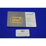 Umicore 10g Fine Gold 999.9 Ingot