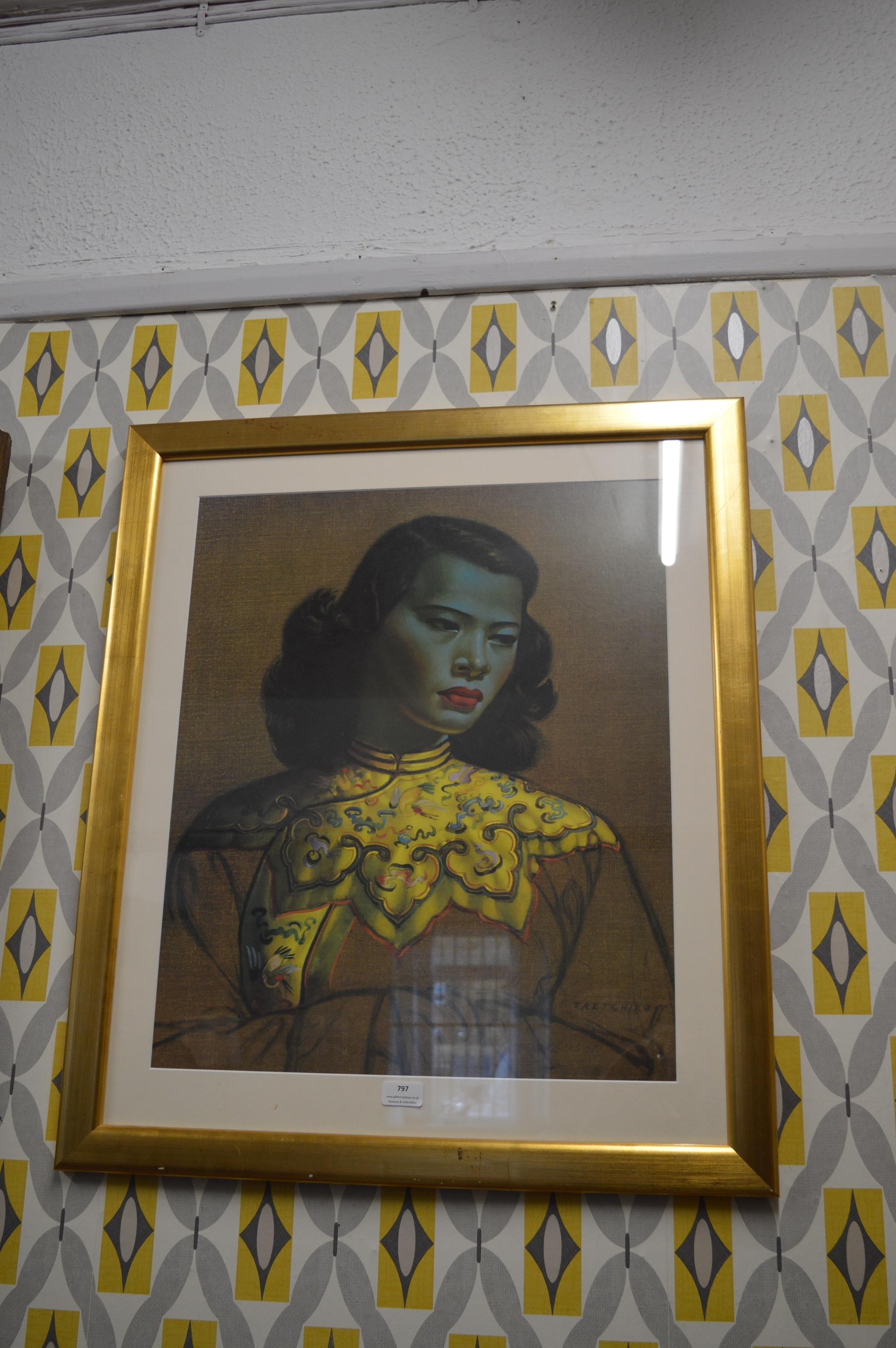 Framed Tretchikoff Print - Chinese Girl