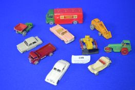 Ten Vintage Diecast Vehicles Including Dinky, Dublo, and Lesney
