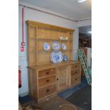 Reclaimed Pine Kitchen Dresser 6'9" high 6'6" long
