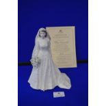 Coalport Commemorative Figurine - Marriage of Queen Elizabeth II