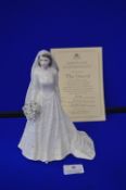 Coalport Commemorative Figurine - Marriage of Queen Elizabeth II
