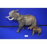 Two Beswick Elephants